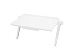 Soporte de monitor ABS con ruedas de silicona ajustables y resistentes para TV, teléfono y pantalla