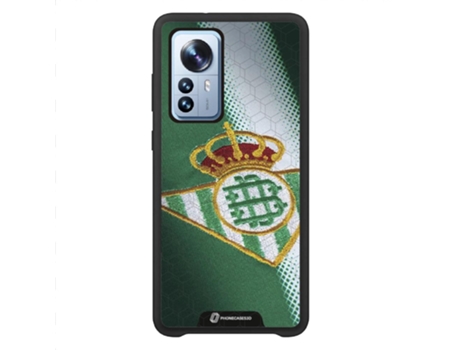 Funda Móvil Global Oficial Real Betis Fc para Xiaomi 12 Pro Global PHONECASES3D Piel Sintética Negro