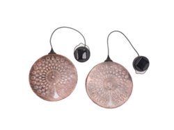 2026-2 Pack Lámparas Colgantes Solares Para Exterior Con Sombra Decorativa Para Patio