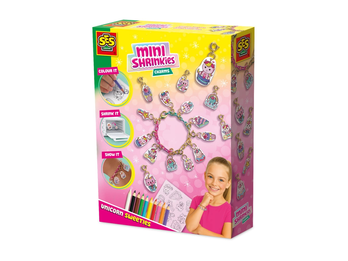 Mini Shrinkies Charms Unicorn Sweeties SES CREATIVE Hobby 14172