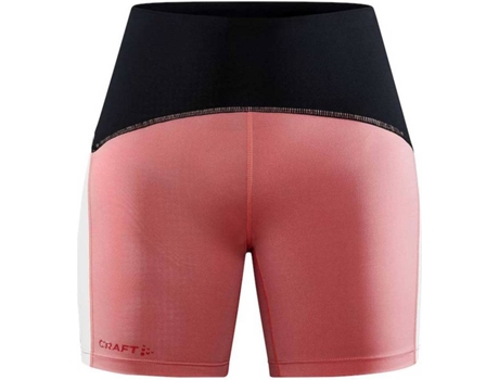 Pantalones Ajustados para Mujer CRAFT Malla Corta Pro Hypervent Rosa para Corrida (XS)