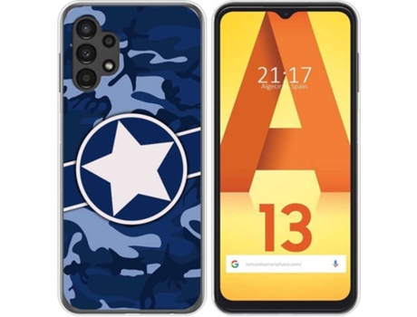Carcasa para Samsung Galaxy A13 4G TUMUNDOSMARTPHONE Dibujos Camuflaje 03 Multicolor