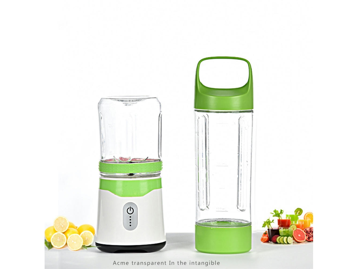 Licuadora Portátil SIURN Usb Recargable Exprimidor Mini Exprimidor Eléctrico De Doble Taza Green verde