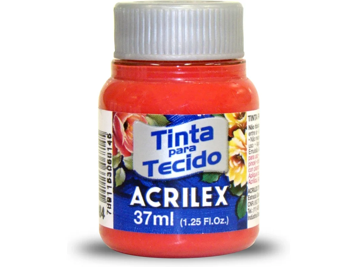 Tinta de Tela Mate Acrilex Rojo (04140/984 37ml)