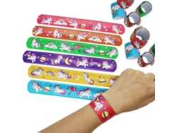 2026-50 Pulseras Slap Band Coloridas Para Niños Niñas Regalos Fiestas Cumpleaños Navidad Suministros
