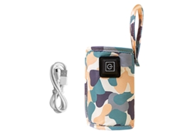 RNEMITERY Calentador Portátil de Biberones USB 5V 2A con Temperatura Ajustable y Bolsa Térmica