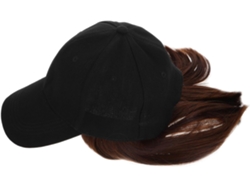 Gorra de béisbol divertida con pelo corto rizado, gorra de béisbol para usar