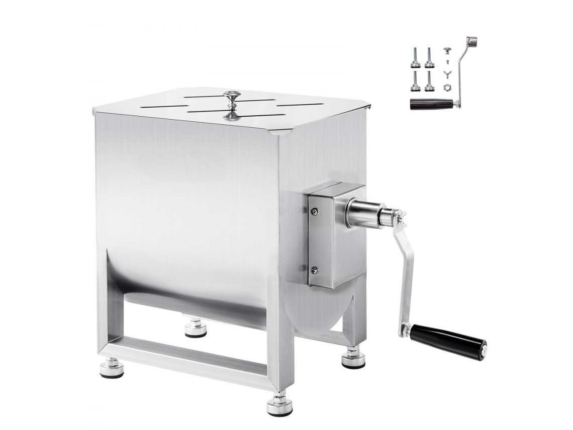 Mezcladora de carne de acero inoxidable de 30L para charcutería y pienso Tekmaquinas