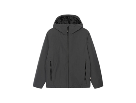 Parka de Hombre REVOLUTION Corta Cremallera Gris (2XL)