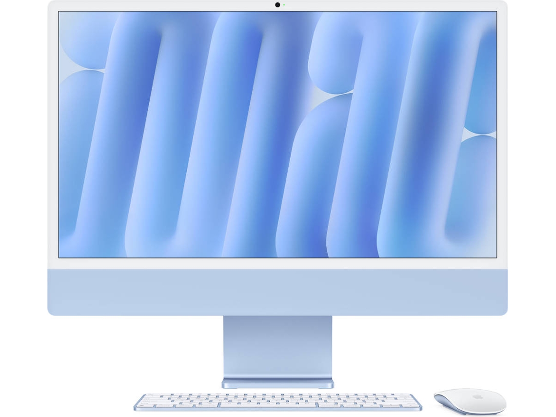 iMac APPLE Azul (24'' - Apple M4 10-Core - RAM: 16 GB - 512 GB - GPU 10-Core)