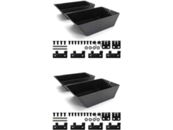 2x 2011-5 Rc Bait Boat Repuestos Accesorios Accesorios Para Barco Doble Silo Mejorados, Negro