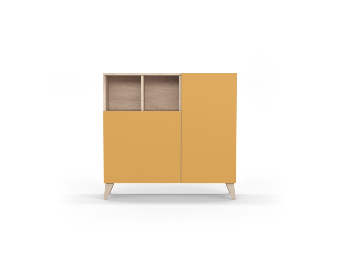 Zapatero HERDASA Oslo Roble, Mostaza (87 x 90 x 27 cm)