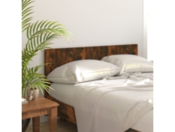 Cabecero Cama Madera Contrachapada Roble Ahumado 160x1,5x80 Cm