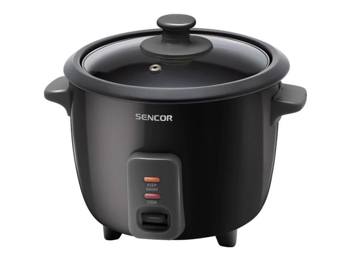Cu Cooker Eléctrico Sencor Srm 0601bk Cocinero De Arroz Con Luces Indicadoras, 300 W, Negro