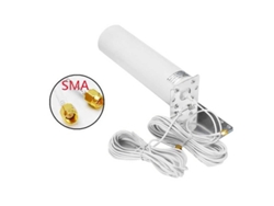 Antena omnidireccional exterior SMA 4G/3G para enrutadores, módems y puertas de enlace celulares