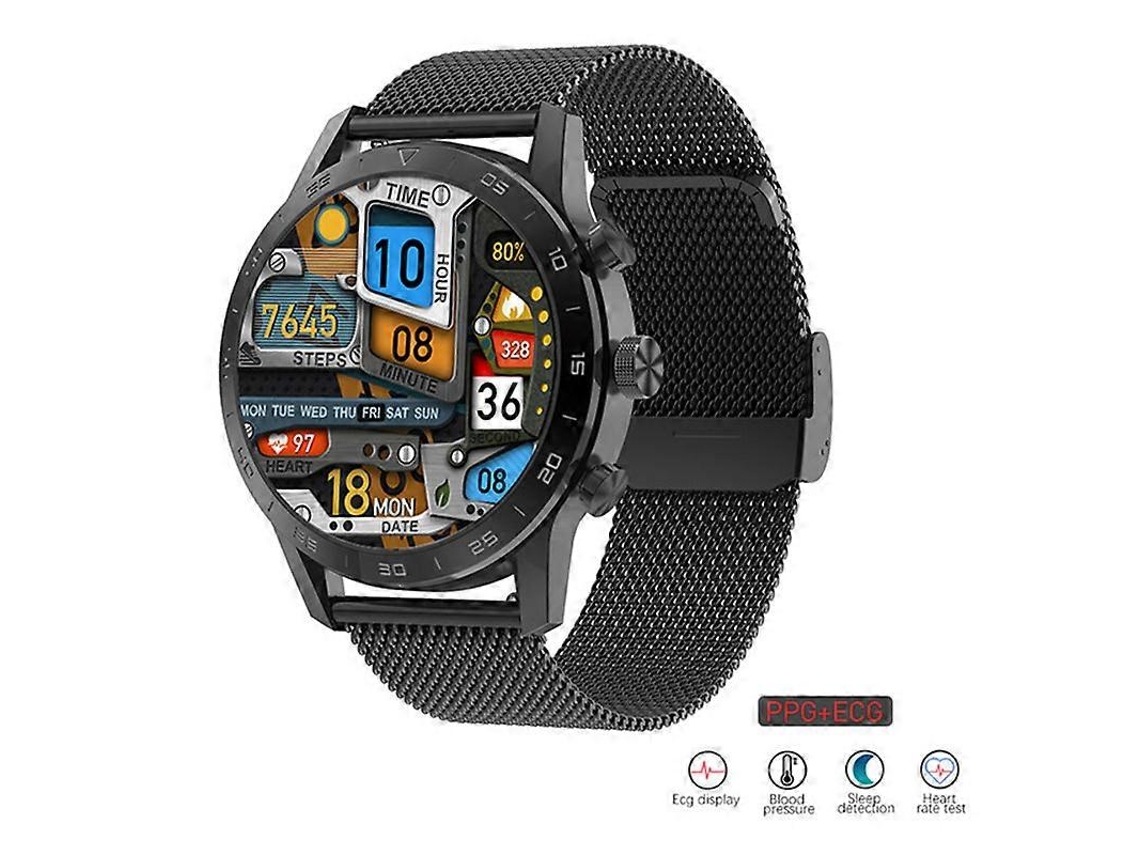 Reloj inteligente para hombre con botón giratorio, carga inalámbrica, Bluetooth, llamadas, compatible con Ly Ebike