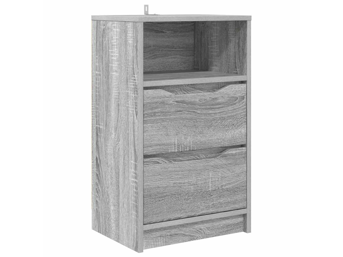 Maison Exclusive - Mesa De Noche Gris Sonoma 40 X 30 X 467 Cm Madera Contrachapada