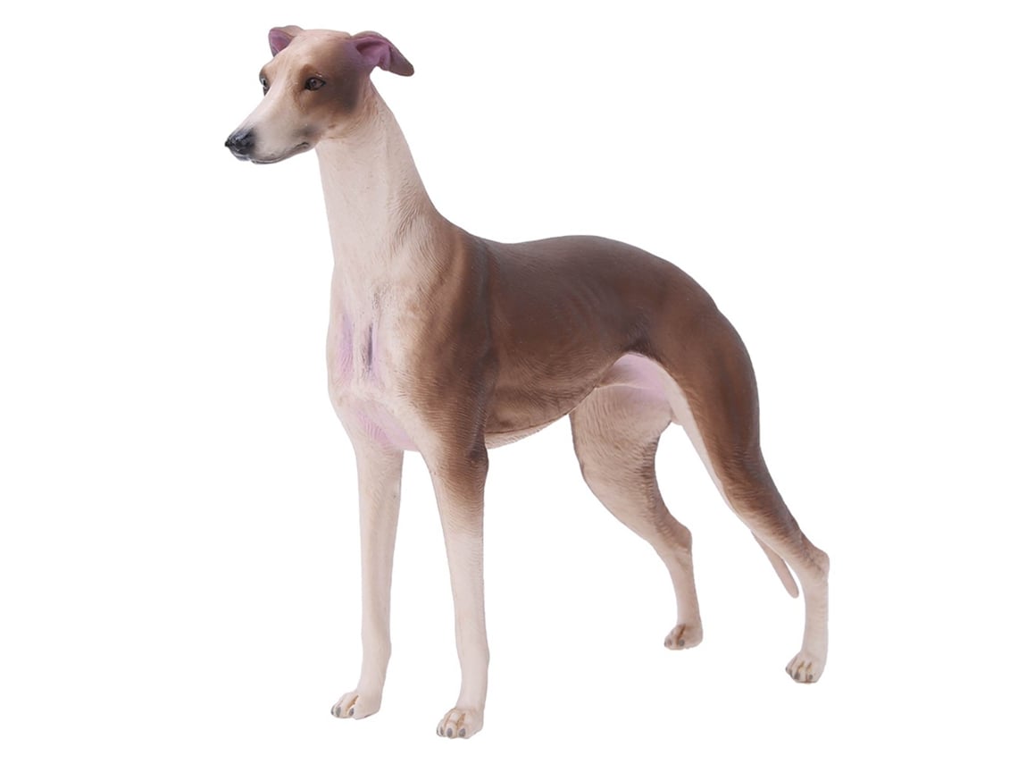 Ats-modelo De Galgo Simulado Marrón Ornamento De Escritorio Decoración Juguete Regalo Para Niños