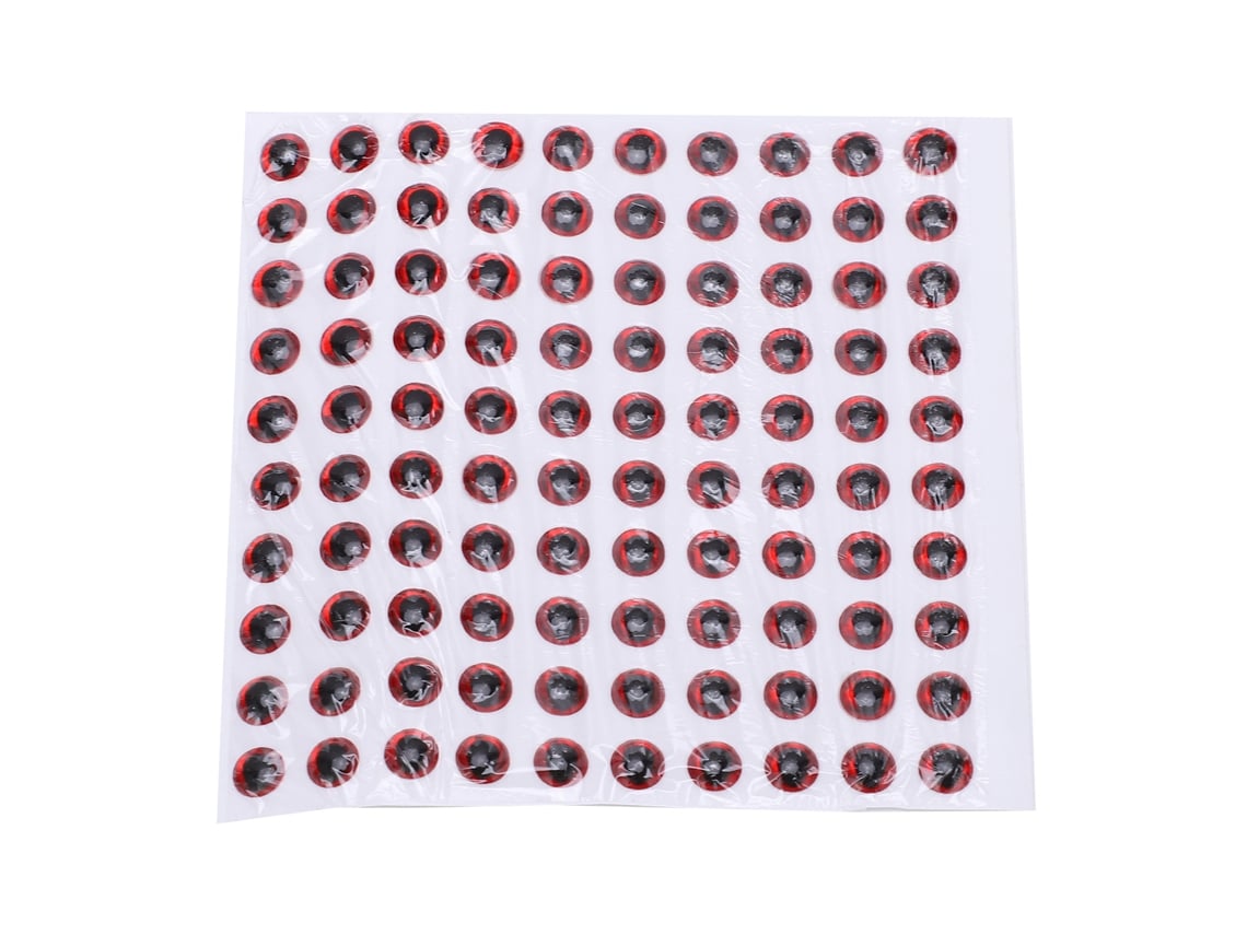 Danu26-100 Ojos De Pescado 5mm 3d Redondos Suaves Diy Ligeros Duraderos Para Anzuelos De Pesca