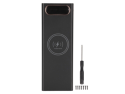 Batería Externa Portátil Diy L10 De 22,5 W Con 10 Baterías 18650, Carga Rápida Inalámbrica De 15 W Y Pantalla Lcd.