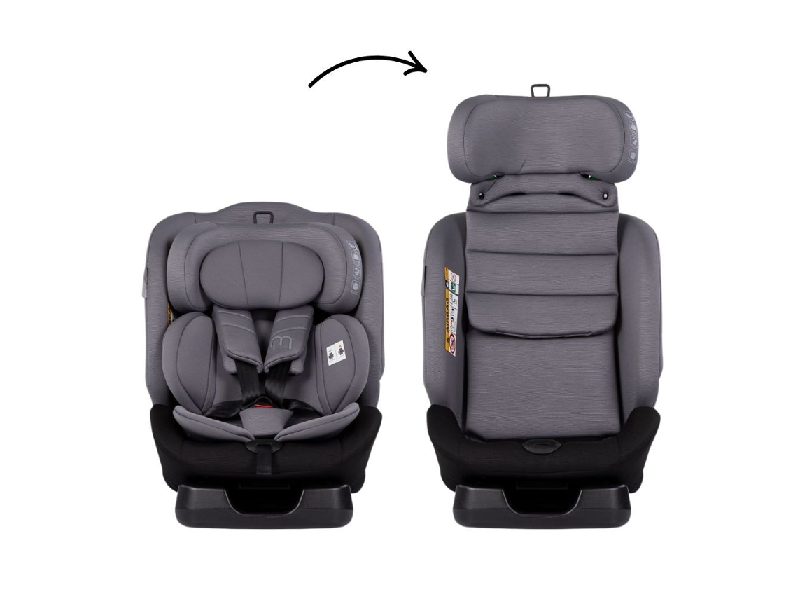 Silla De Auto Mondial  I-size 40-150 Cm De Chipolino - Charcoal