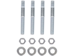Carburetor Stud Set, High Hardness 4 Pieces High Precision Stable Carburetor Hardware 2-1/2in For 5/16in Thread Intake Manifold.