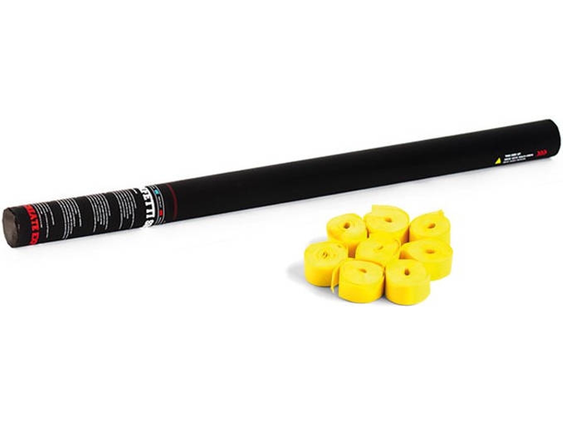 Cañón de Confeti TCM 37 80 cm, Amarillo