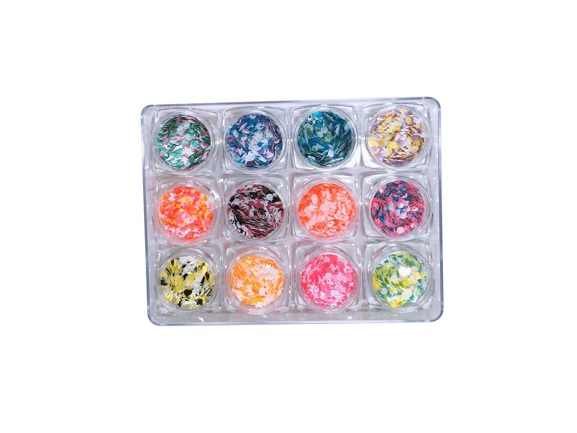 Pegatinas para uñas con lentejuelas de corazones brillantes para decoración de manicura DIY 9