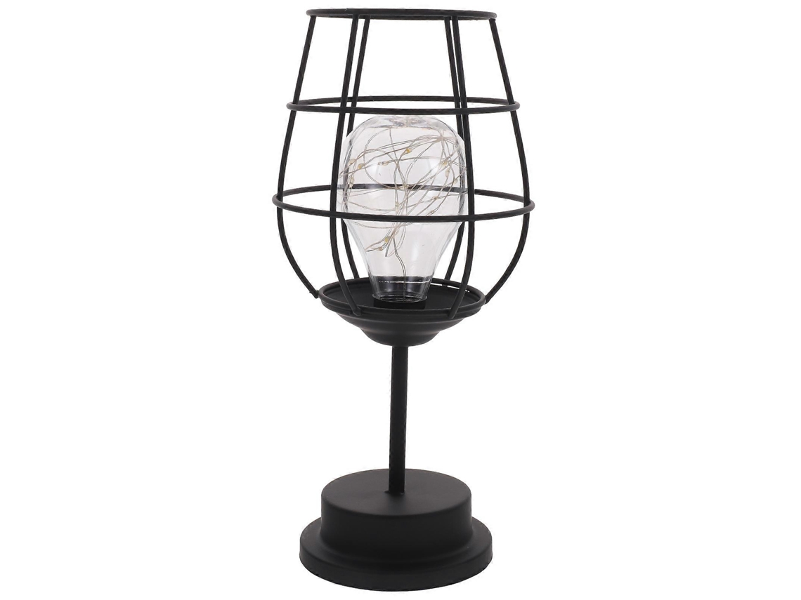 Luz nocturna decorativa con forma de copa de vino, funciona con pilas. Rosewell