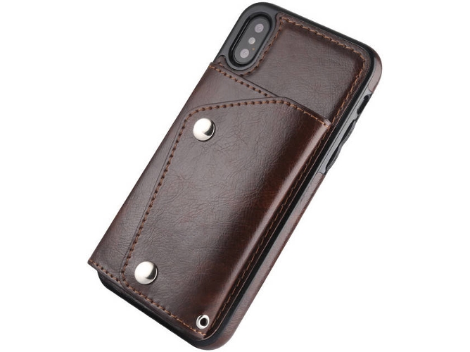Funda iPhone X WISETONY Bailisheng-136 Marrón