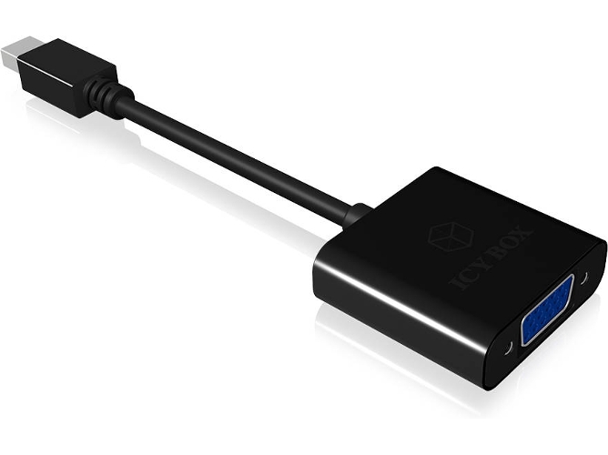 Cable Adaptador ICY BOX mini DisplayPort para VGA Negro