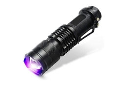 Linterna LED UV de 395 nm, lámpara de luz ultravioleta para marcador GOKOCO.