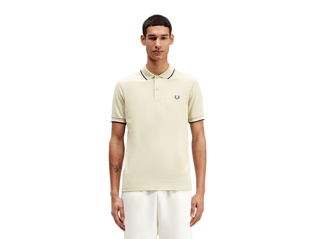 Polo Dupla de Hombre FRED PERRY Twin Tipped Sintetico Beige (XL)