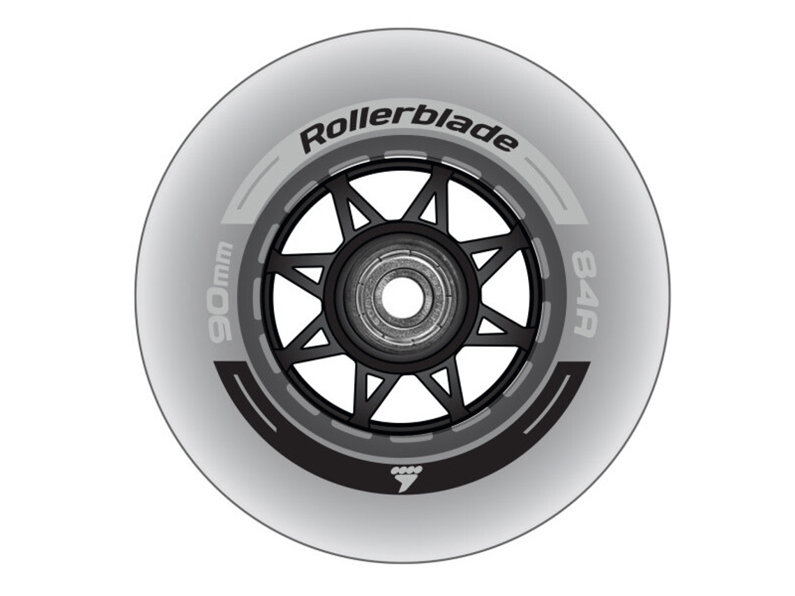 Kit de ruedas y rodamientos para patines ROLLERBLADE 90mm/SG9