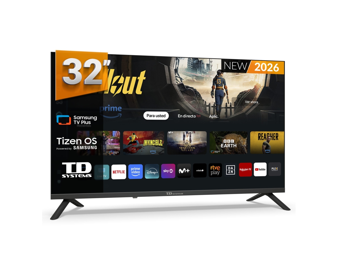 Smart Tv 32 Pulgadas Con Samsung Tv Tizen Os 8.0. Televisores 2026 - Td Systems Prime32c22tizen