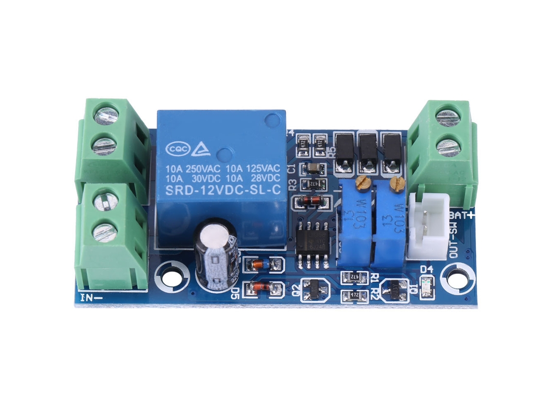Módulo Controlador De Batería De Almacenamiento De 12 V Con Protección Contra Subtensión Y Conmutación Automática.