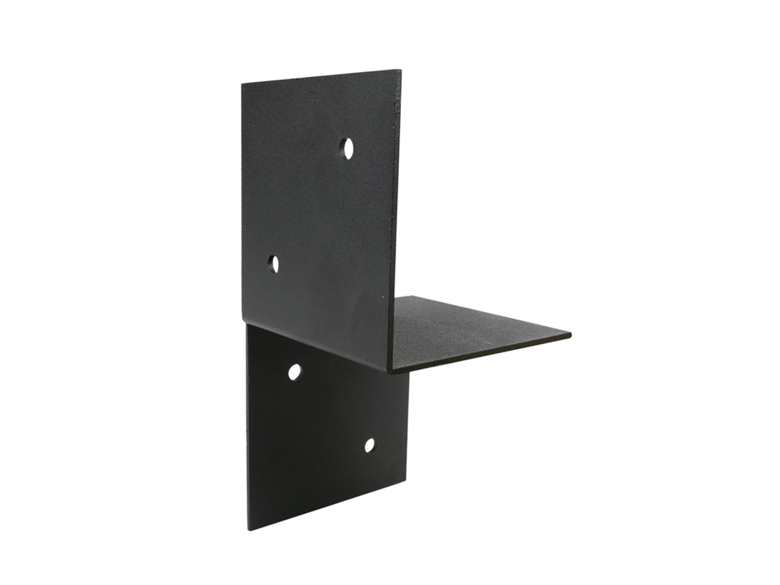 Soporte De Pared Negro Para Vigas De 9 X 9 Cm Izquierdo Pieza Wovar