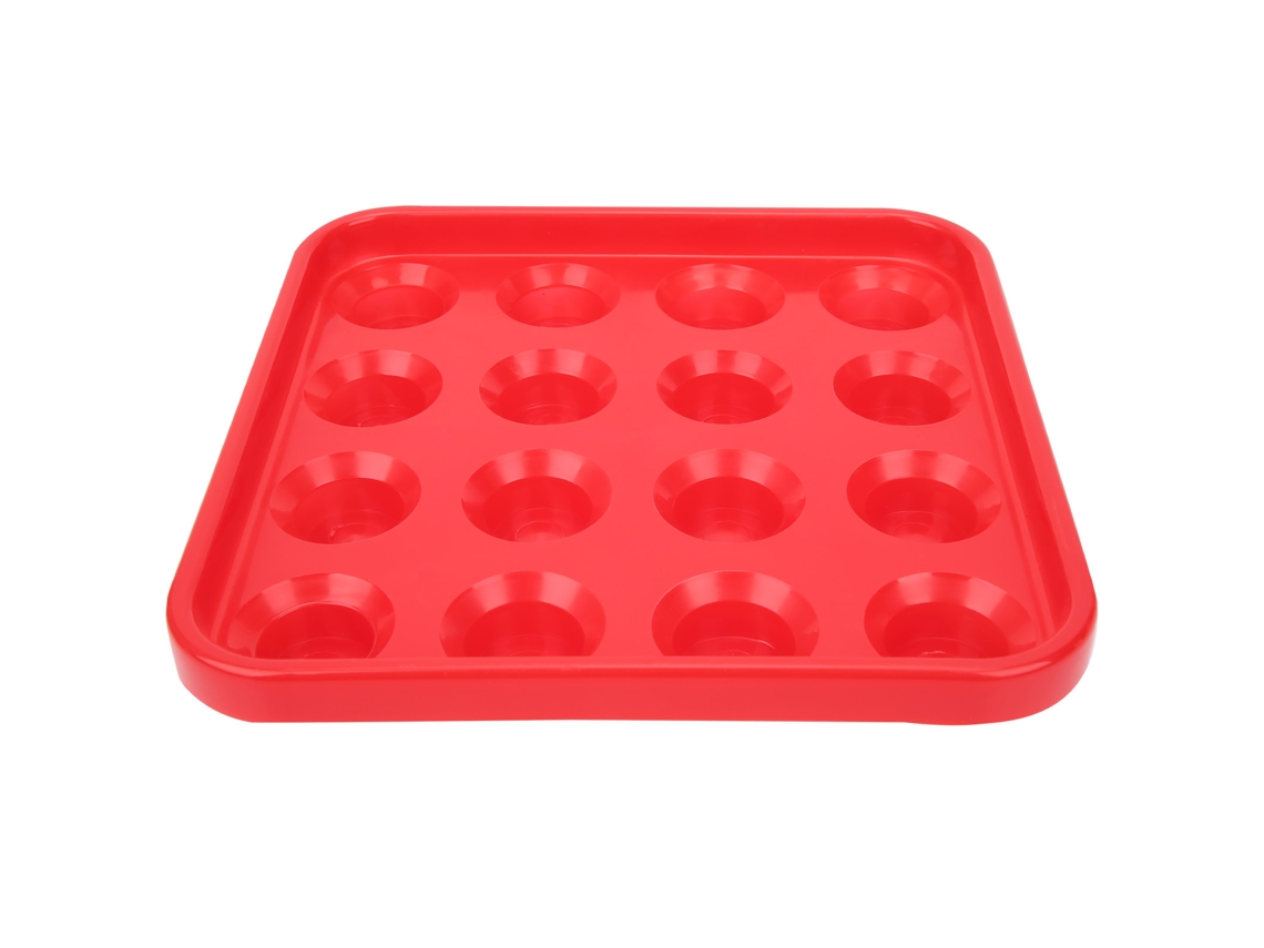 Vlrla-2026bandeja De Plástico Negro Para Bolas De Billar Con 16 Huecos, Porta Y Almacenamiento, Accesorios De Billar Rojo