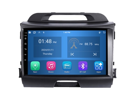 Autoradio 4GB RAM64GB ROM ROVERONE para Kia Sportage 3 SL 2010 - 2016 CarPlay Android Coche Radio Bluetooth Navegación