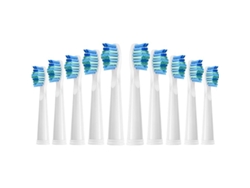 5 Cabezales Para Cepillo De Dientes Eléctrico, Cerdas Moderadamente Suaves (blanco), Compatibles Con Varias Marcas.