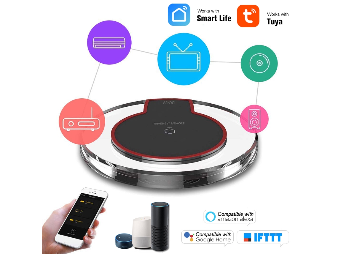 2026 Store-controlador Universal Infrarrojo Wifi-ir Compatible Con Alexa Y Smart Life App Para Tv, Aire Acondicionado Y Dvd