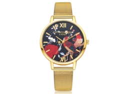 Reloj De Pulsera Analógico Elegante E Informal Para Mujer Gaiety Con Correa De Pu Rosa.