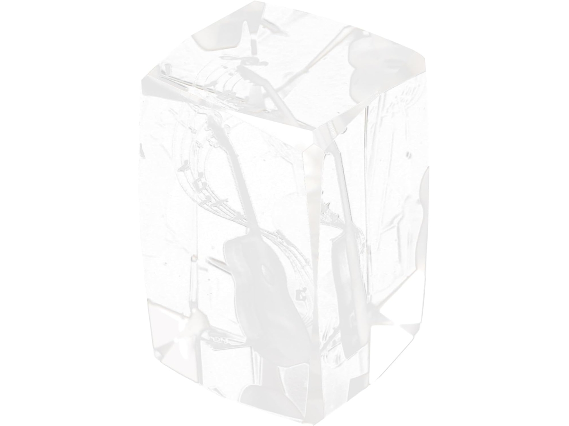 Figura Guitarra Blanca Adorno Elegante Estereoscópico 3d Único Decoración Escritorio Salones Hoteles Mesa Té