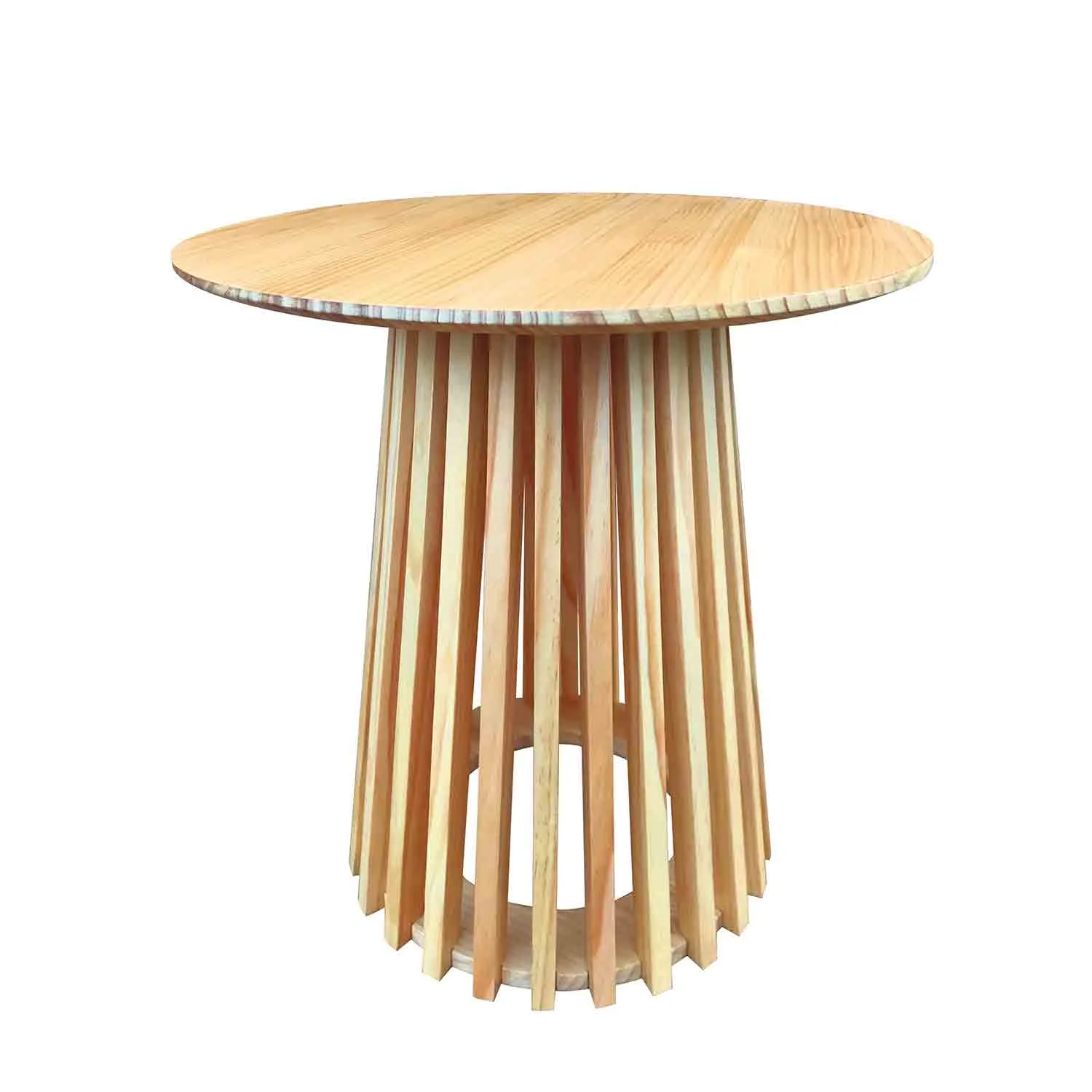 Mesa de centro Nerea de madera natural LÚZETE 50cm