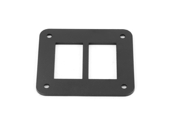 Soporte De Panneau D'interrupteur Y Bascule Durable En Aluminio Negro, Para Placa De Montaje En Batería