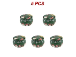 Latas Metálicas Navideñas De 125 G Para Almacenar Café, Té, Especias, Dulces, Joyas Y Para La Fabricación De Velas.