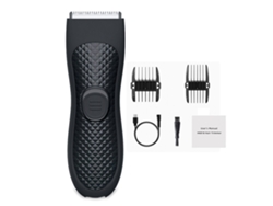 Cortapelos Eléctrico Para Inglés Y Cuerpo Impermeable Recargable Usb Groomer Adulto Negro