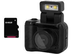 Minicámara Réflex Con Sensor Cmos De 64 Gb, Flash Y Base De Carga.