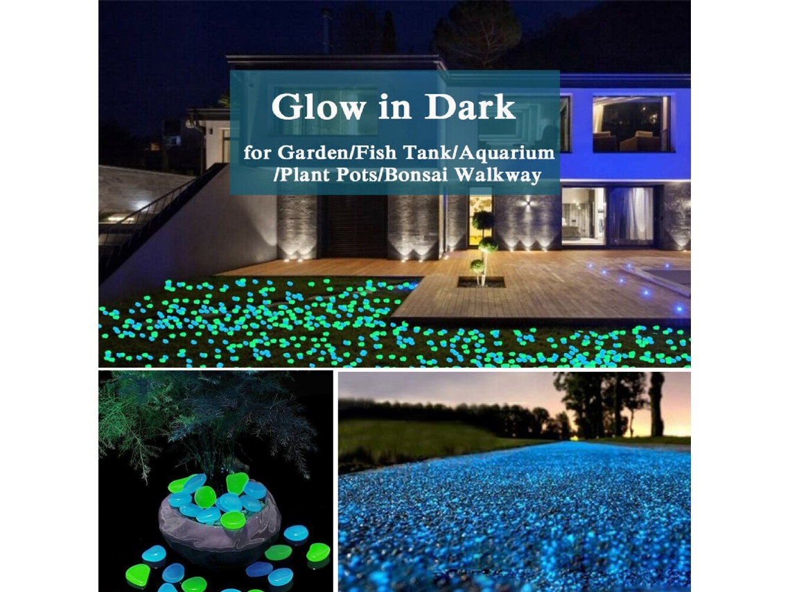 300 Piedras Decorativas Luminosas Para Jardín, Patio Y Decoración Exterior.