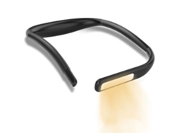 Luz LED para lectura de cuello, luz para libros en la cama, lámpara de escritorio con brillo ajustable, 3 colores con brazos flexibles, adecuada para BISBISOUS
